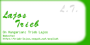 lajos trieb business card